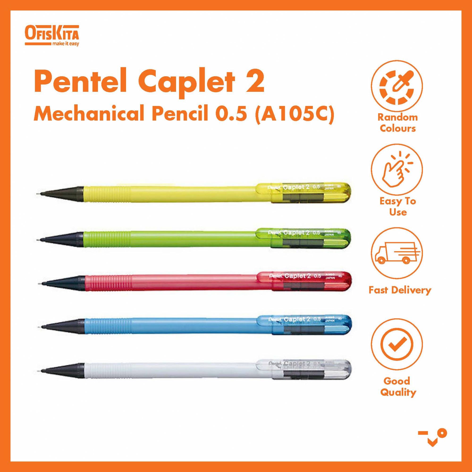 Ofiskita Pentel Caplet 2 Mechanical Pencil 0.5 (A105C)